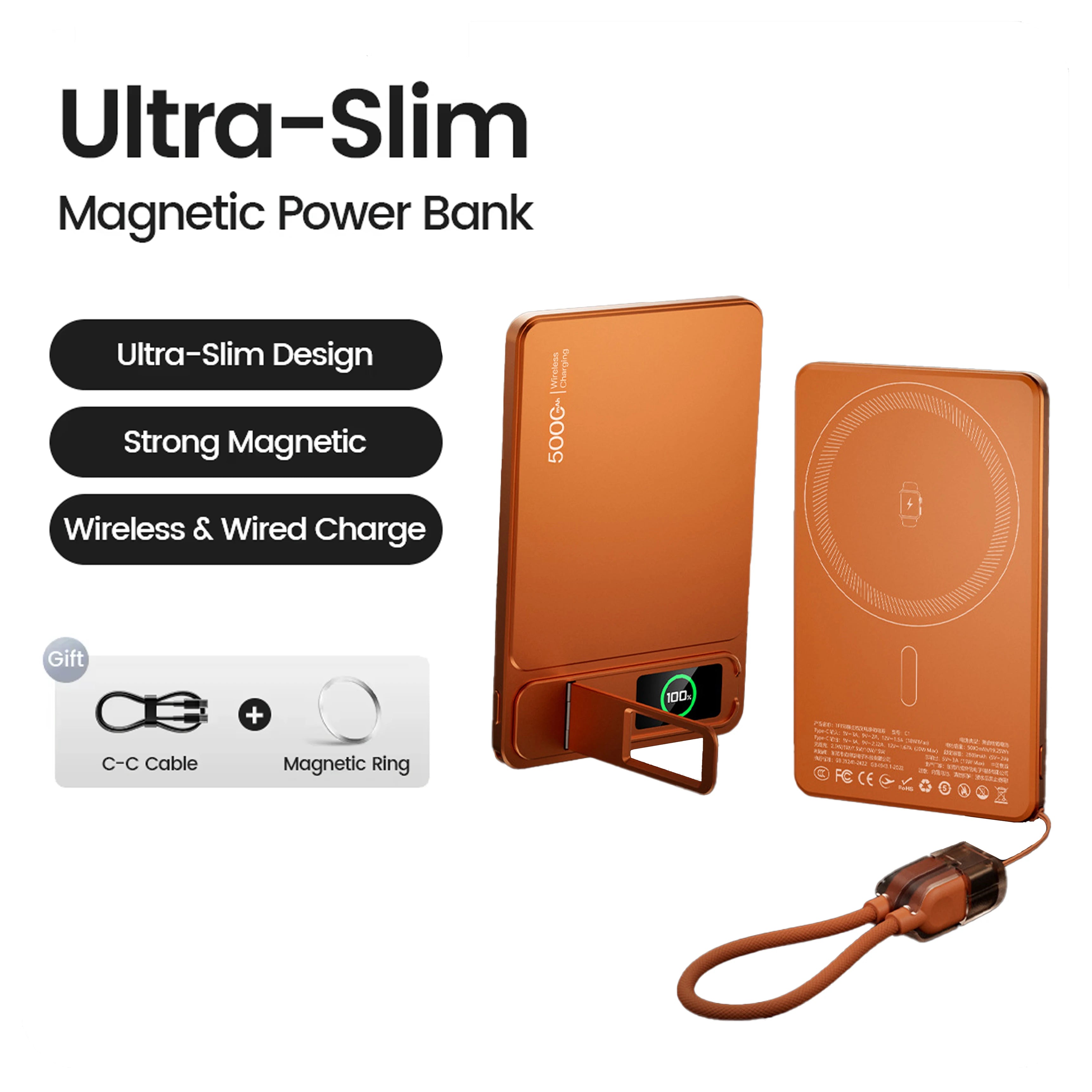 Magnetic Power Bank Pro (10,000mAh)