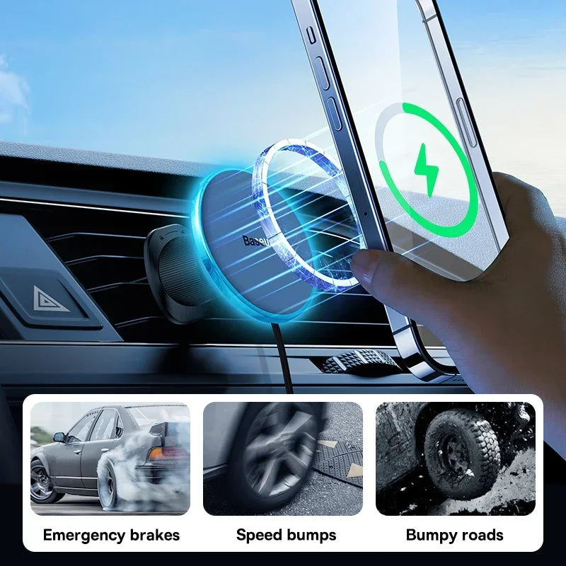 Magnetic Wireless Car Charger 15W