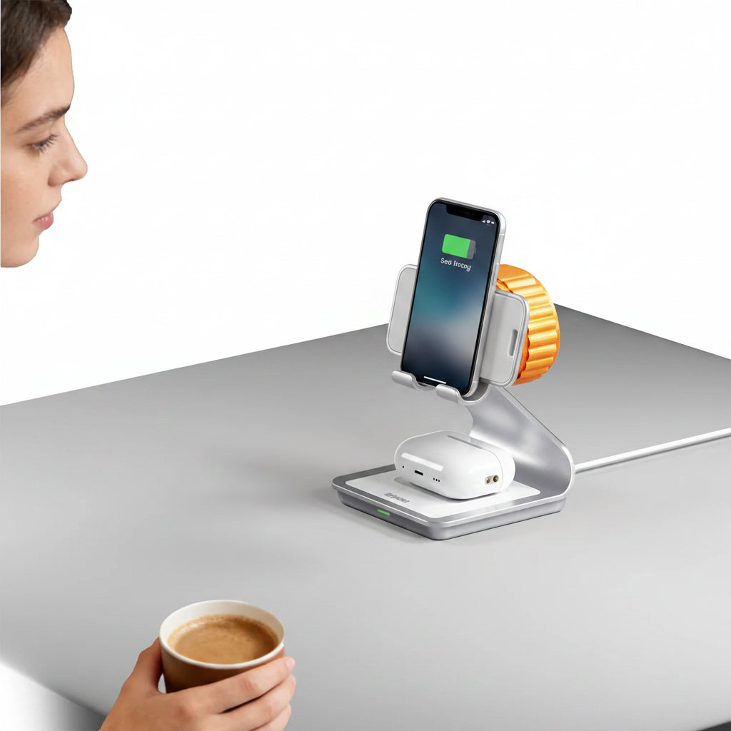 TrioCharge™ 3-in-1 Wireless Charging Station